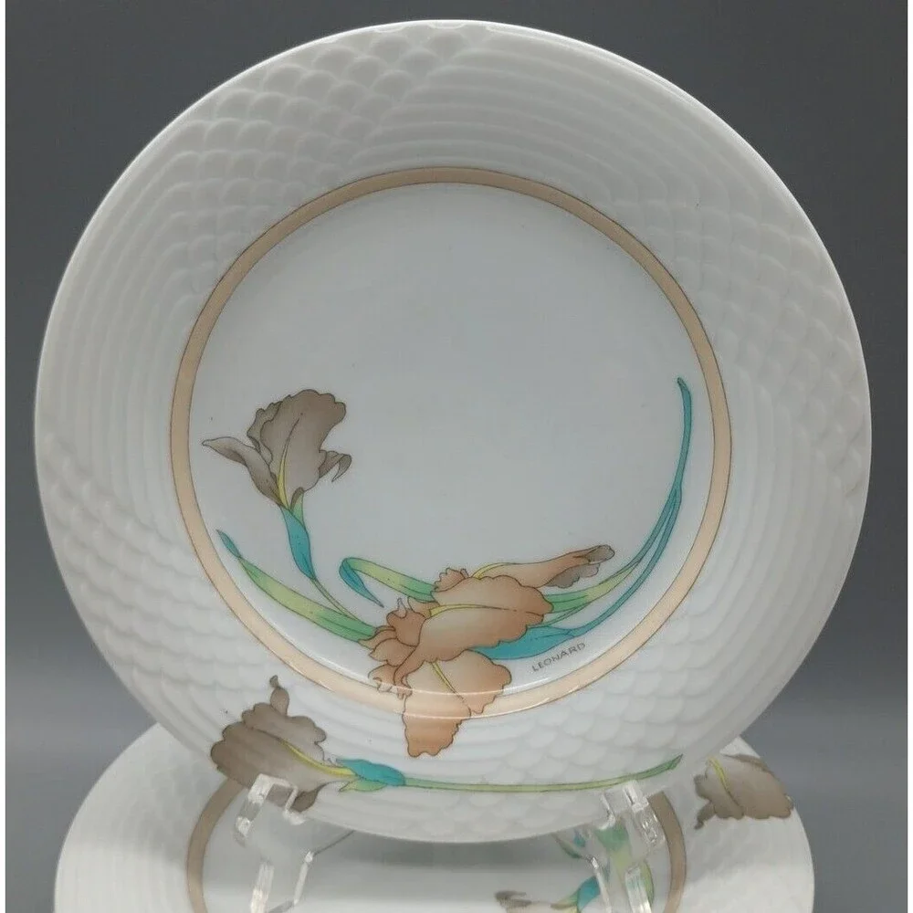 Hutschenreuther Lunch Plate Scala Estoril Jacques Leonard Art Deco Set Of 8